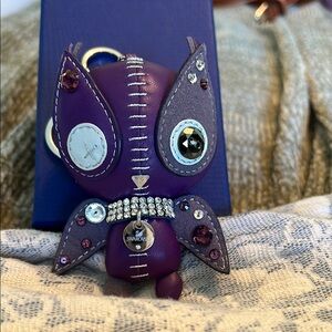 Purple Swarovski Bat Keychain. Very Rare!